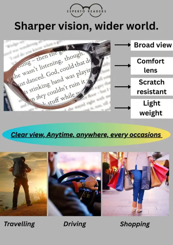 Esperto Readers Wood Brown (Blue Cut)