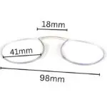 Esperto Readers Nosey Silver (Blue Cut)