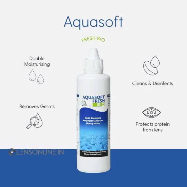 Aquasoft fresh bio Contact Lens Solution 360ml