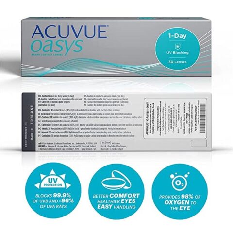 OASYS 1-Day, Daily Disposable Contact Lenses, Pack of 30 lenses